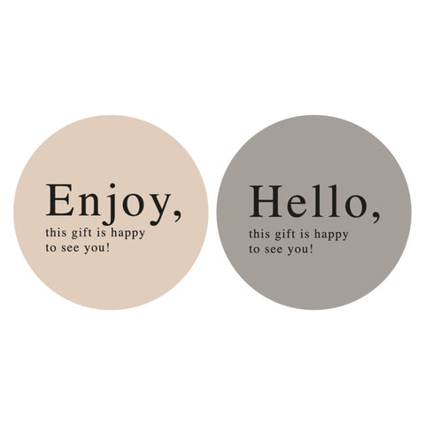 Duo - Enjoy / Hello Stickers (2 Stück)