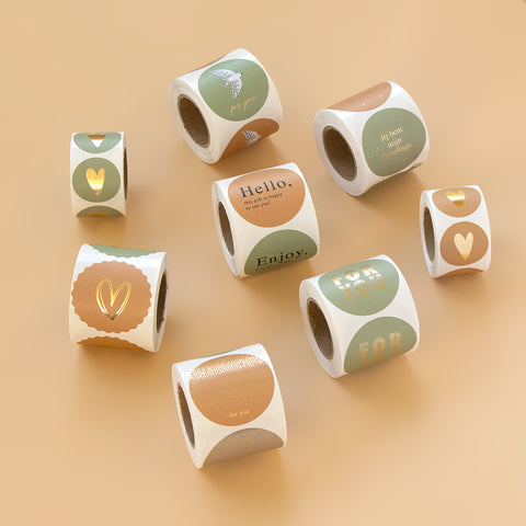 Multi - Little Dot Gold Faded Stickers (3 pieces)