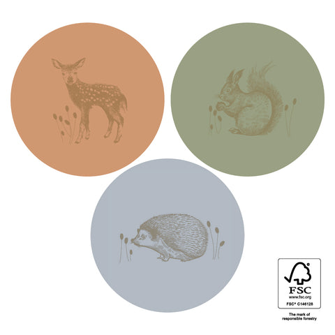 Multi - Forest Gold Faded Stickers (3 Stück)