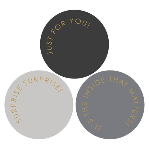 Multi - Modern Gold Stickers (3 Stück)