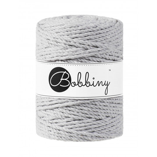 Gris Clair / CORDON MACRAMÉ 3PLIS 5MM 100M 